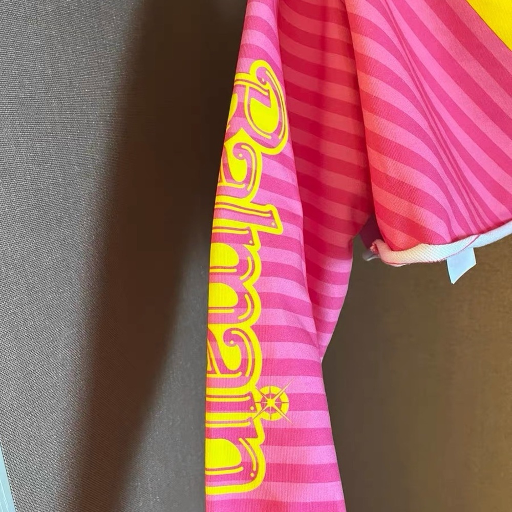Authentic Balmain Pink and Yellow Long Sleeve Tee - Picture 4 of 8